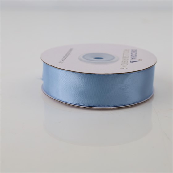 Traka saten 25mm/25m premium topaz plava 308