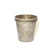 Metalna posuda 20,5x20,5xh22cm mat siva