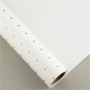 Charm folija Točke male rola 58cm/15m - bijela/zlatna