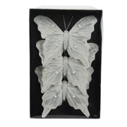 Leptiri 12xh9,7cm x3kom bijela