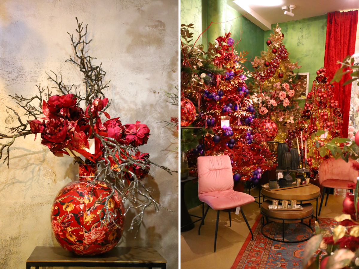 Burgundy ili Bordeaux Božić_vaza