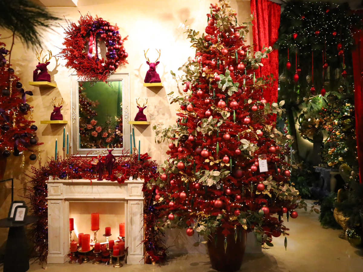 Burgundy ili Bordeaux Božić_soba